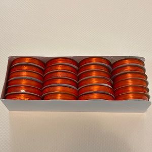 Offray Orange Ribbon 24 Spools for Crafting Sewing Decorating Halloween Hair Bow